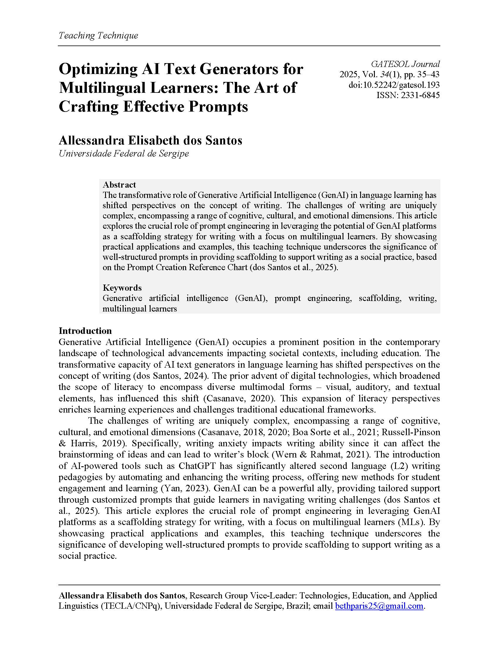 dosSantos Title Page